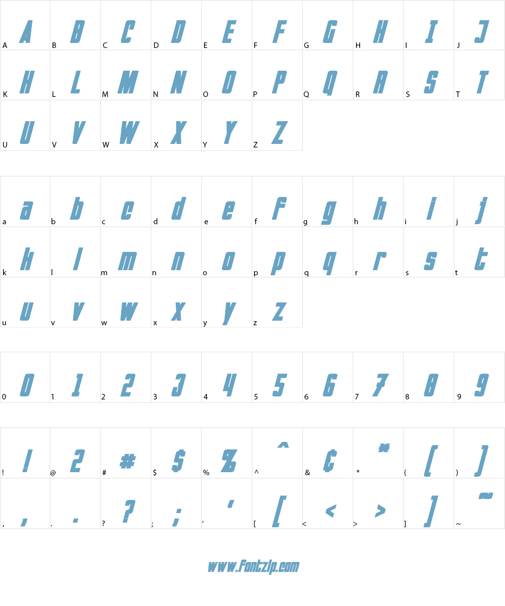 Invaders Font Character